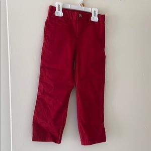 Red polo pants